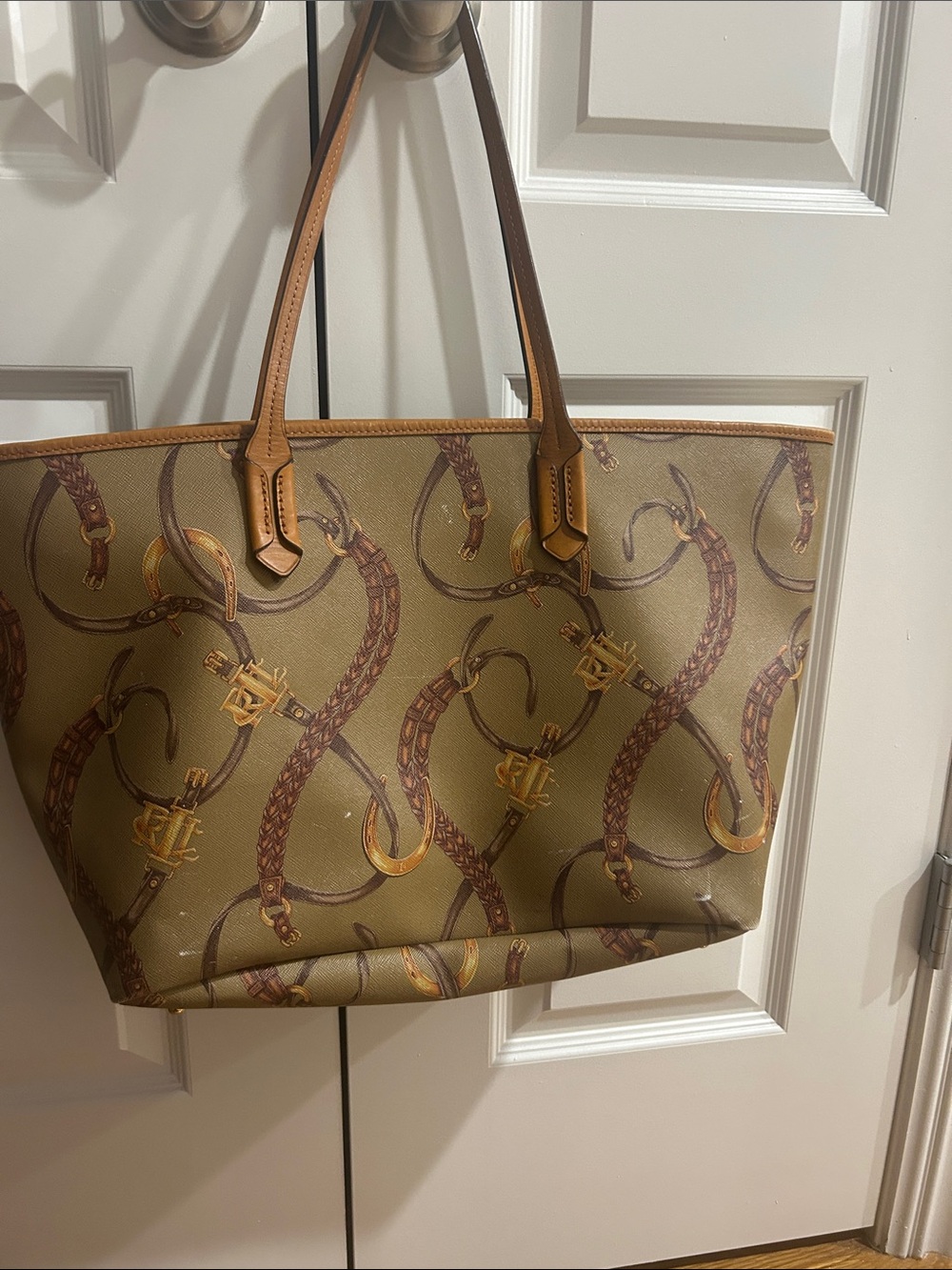 Lauren Ralph Lauren belt tote bag